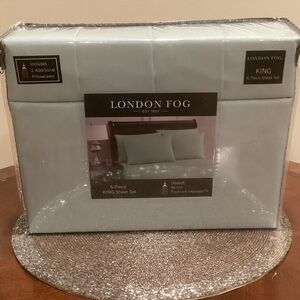 London Fog Soft Blue King Bedding Set